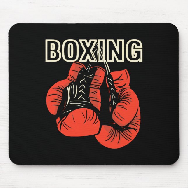 Alfombrilla De Ratón Boxing Design Boxing Glove Martial Artists (Frente)