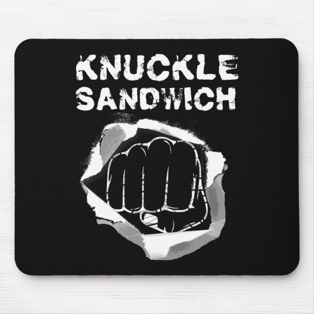 Alfombrilla De Ratón Boxing Fist Punch Knuckle Sandwich Boxer (Frente)
