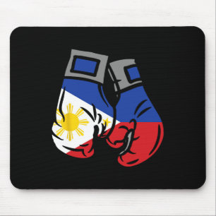 Alfombrilla De Ratón Boxing Glove Con La Bandera De Filipinas