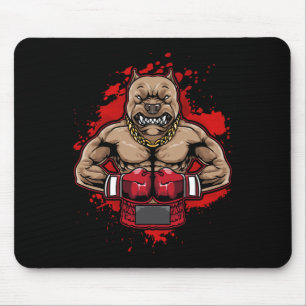 Alfombrilla De Ratón Boxing Pit Bull ama a Pitbulls Workout Dog Animal