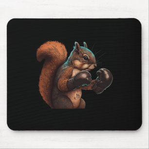 Alfombrilla De Ratón Boxing Squirrel Boxeador Guantes de boxeo Kickboxi