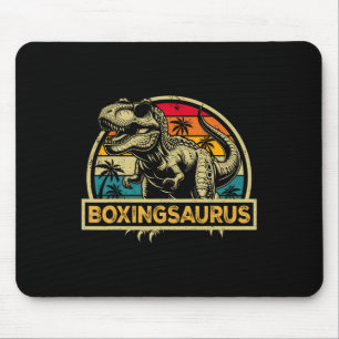 Alfombrilla De Ratón Boxingsauro T Rex Dinosaur Boxing Saurus Family M