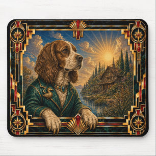 Alfombrilla De Ratón Boykin Spaniel, perro Art Deco