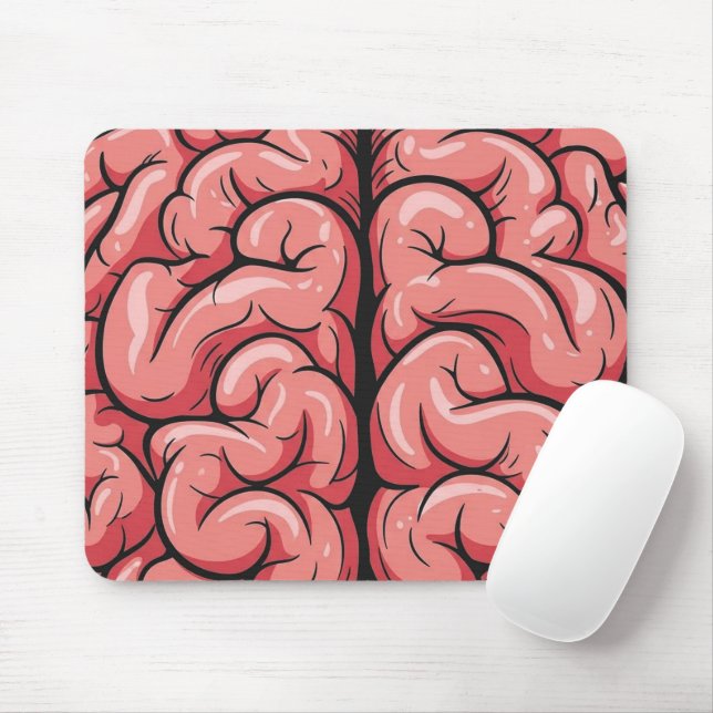 Alfombrilla De Ratón Brain Pattern Mousepad (Con ratón)