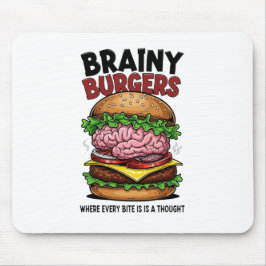 Alfombrilla De Ratón Brainy Burgers Mousepad