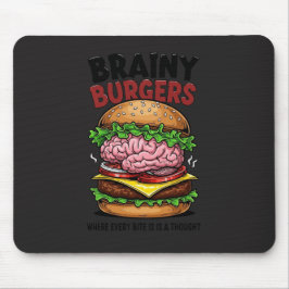Alfombrilla De Ratón Brainy Burgers Mousepad