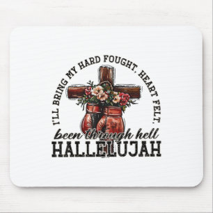 Alfombrilla De Ratón Brandon Hard Fought Hallelujah Alabado Jesucristo