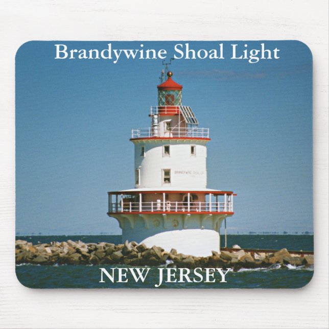Alfombrilla De Ratón Brandywine Shoal Light, New Jersey Mousepad (Frente)