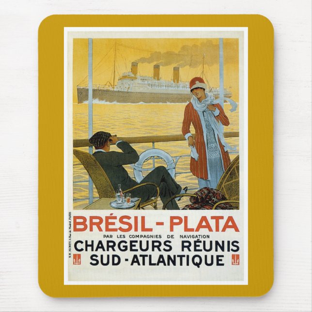 Alfombrilla De Ratón Brasil - Plata (Frente)