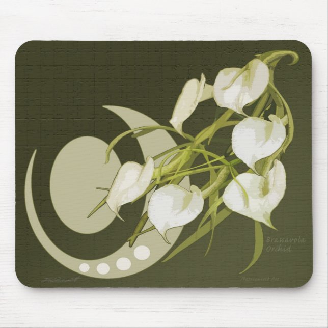 Alfombrilla De Ratón Brassavola Orchid Mousepad (Frente)