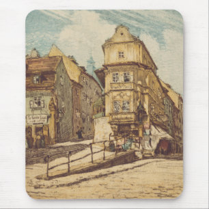 Alfombrilla De Ratón Bratislava de Richard Lux Siglo Grabado coloreado