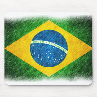 Alfombrilla De Ratón Brazilian_Flag_Pencil_Painting