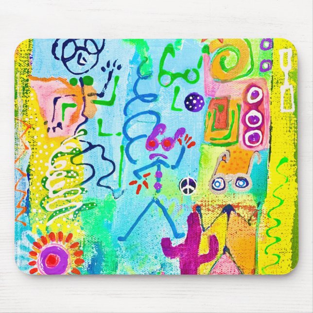 Alfombrilla De Ratón Brazo desierto Zombies Mousepad (Frente)