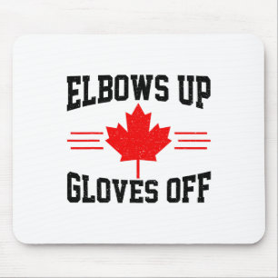 Alfombrilla De Ratón Brazos Arriba Guantes Fuera Bandera de Canadá Hock