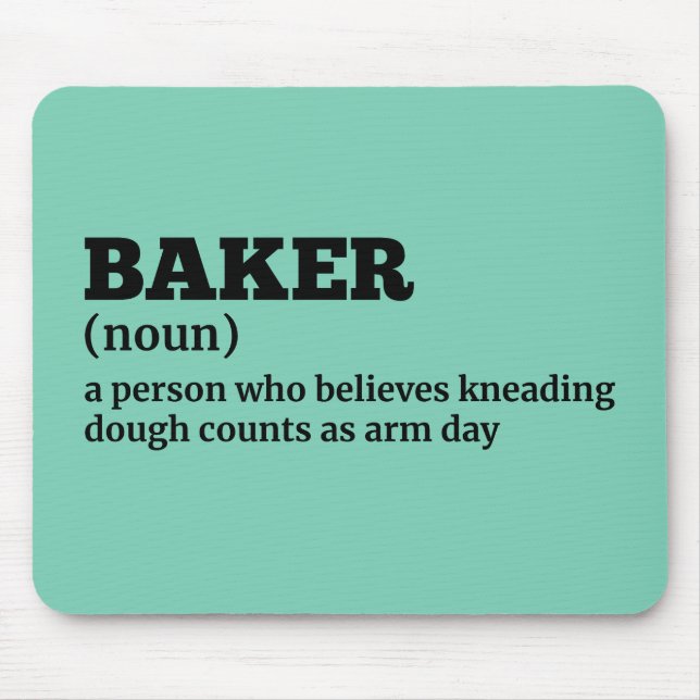 Alfombrilla De Ratón Bread Maker Funny Definition Mouse Pad (Frente)