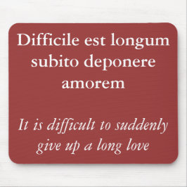 Alfombrilla De Ratón Breaking up - Cita de Catullus