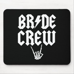 Alfombrilla De Ratón Bride Crew Rock N Roll Gothic Halloween Chelorette