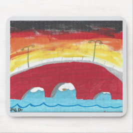 Alfombrilla De Ratón Bridge at Night Mousepad