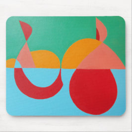 Alfombrilla De Ratón Bright Abstract Treble Clef Mousepad