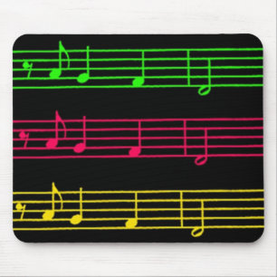 Alfombrilla De Ratón Bright Neon Notes - mousepad