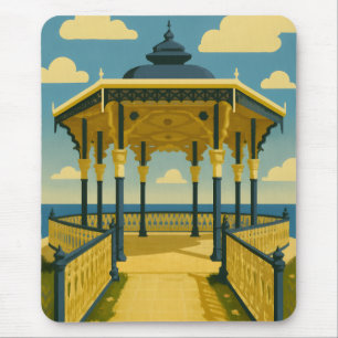 Alfombrilla De Ratón Brighton Bandstand - Arte de arquitectura costera
