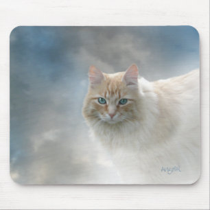 Alfombrilla De Ratón © brillante AH2010 del mousepad del gato de los