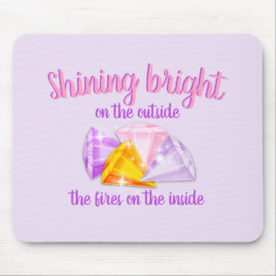 Alfombrilla De Ratón Brillante-Brillante-Diamantes- Almohadilla del rat