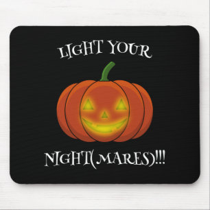 Alfombrilla De Ratón Brillante Jack-o'-Lantern - Enciende tus pesadilla