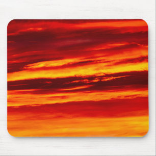 Alfombrilla De Ratón Brillante Red Sunset