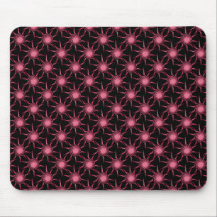 Alfombrilla De Ratón Brillante Rosa Swirling Suns Mousepad
