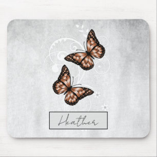 Alfombrilla De Ratón Brillantes mariposas de cobre