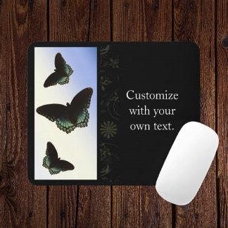 Alfombrilla De Ratón Brillantes mariposas Mousepad