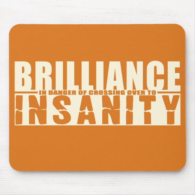 Alfombrilla De Ratón BRILLIANCE VS INSANITY personalizado mousepad (Frente)