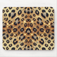 Brillo Glam Oro Estampado Leopardo Guepardo Negro