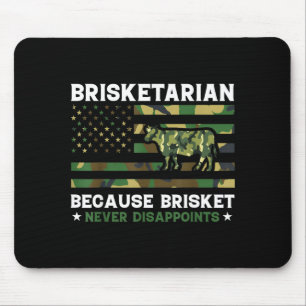 Alfombrilla De Ratón Brisketariano porque la camiseta de brisket decepc