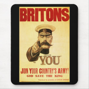 Alfombrilla De Ratón Británico le quieren, kitchener del señor