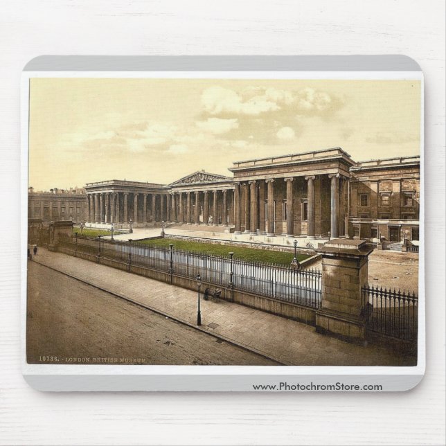 Alfombrilla De Ratón British Museum, Londres, Inglaterra Photochrom (Frente)