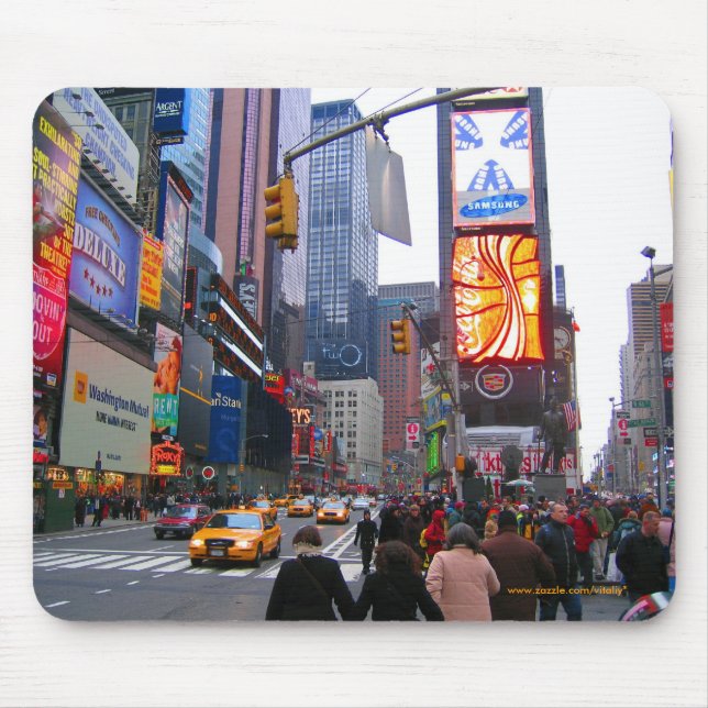 Alfombrilla De Ratón Broadway, mousepad de Manhattan, New York City (Frente)