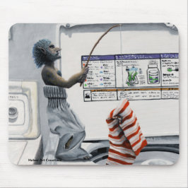 Alfombrilla De Ratón Broche Crimen de Pesca Criminal Fantasía Art Mouse