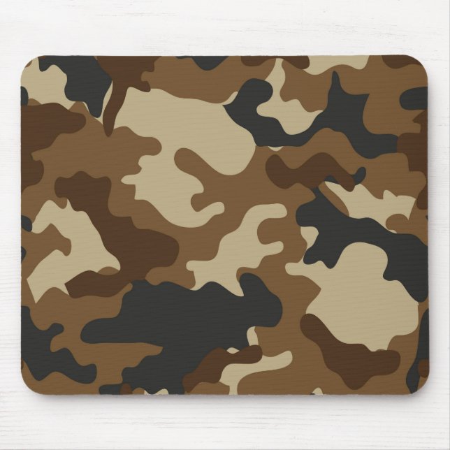 Alfombrilla De Ratón Brown Camo Mousepad (Frente)