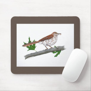 Alfombrilla De Ratón Brown Thrasher Mousepad