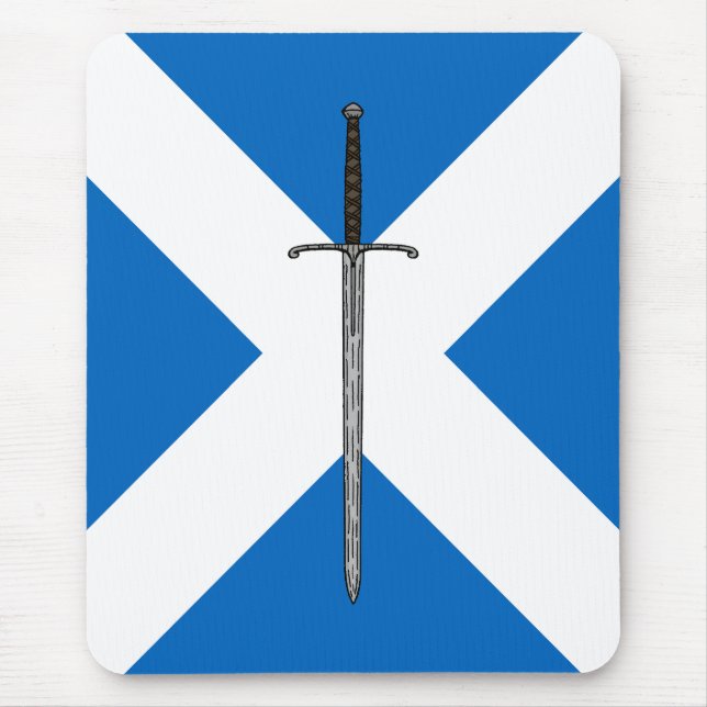 Alfombrilla De Ratón Bruce Sword en Saltire (Frente)