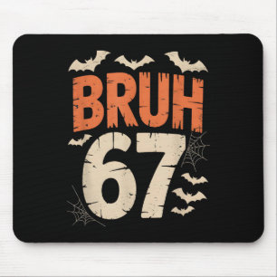 Alfombrilla De Ratón Bruh 67 Meme Halloween 