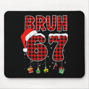 Alfombrilla De Ratón Bruh 67 Seis Siete Meme Divertida Navidad Cuadros