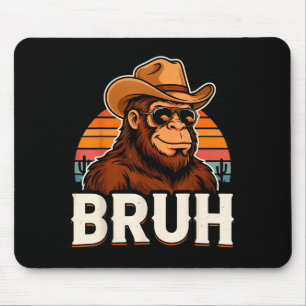 Alfombrilla De Ratón Bruh bigfoot meme gráfico chicos hombres divertido