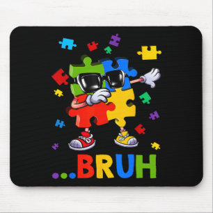Alfombrilla De Ratón Bruh Dabbing Puzzle Autism Sensibilización a los a