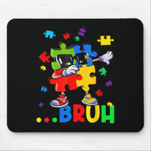 Alfombrilla De Ratón Bruh Dabbing Puzzle Autism Sensibilización a los a
