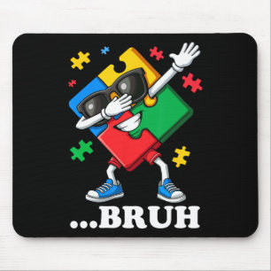 Alfombrilla De Ratón Bruh Dabbing Puzzle Funny Niños Autismo masculino