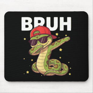Alfombrilla De Ratón Bruh Divertido Serpiente Dabbing Niños Muchachos A