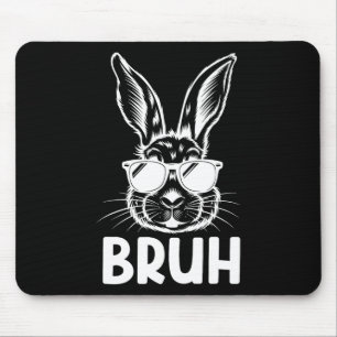 Alfombrilla De Ratón Bruh Easter Day Funny Rabbit Bunny Face Gles Easte
